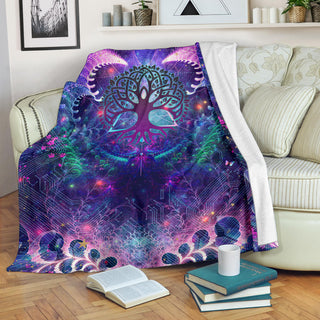 Tree of Life | Premium Microfleece Blanket - AOP | Cameron Gray