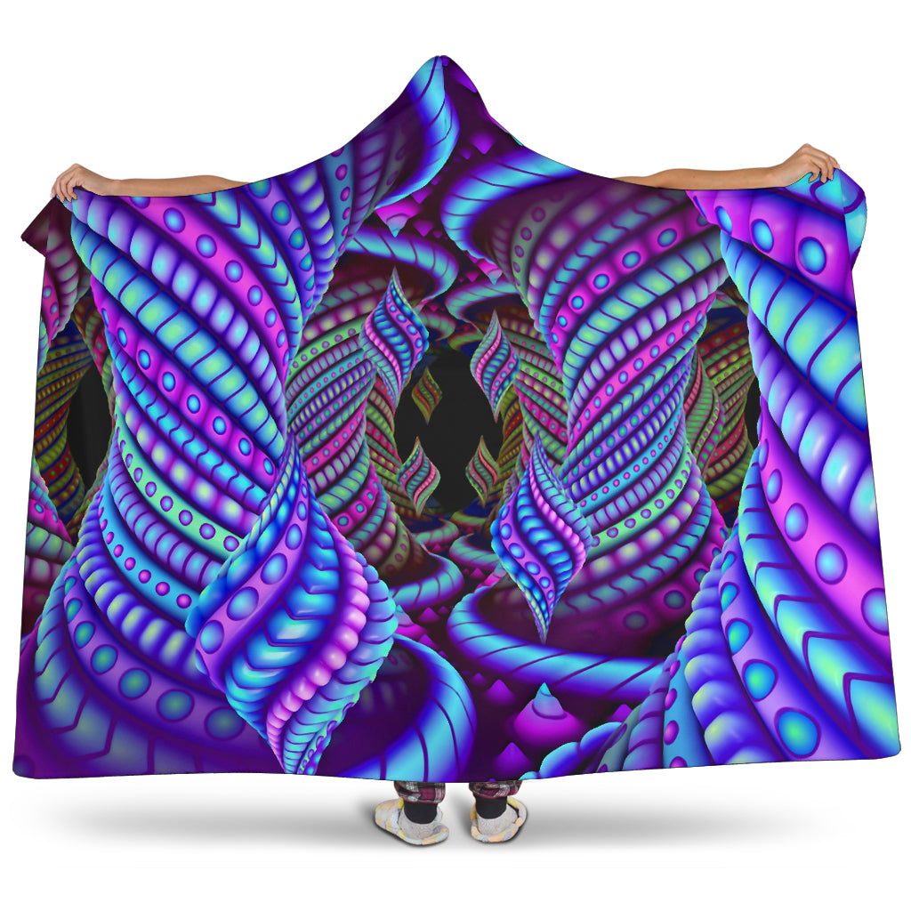 Spirals 1 | Hooded Blanket | Psypepper