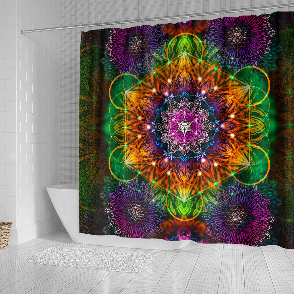 Geometric Color Shower Curtain | Yantrart