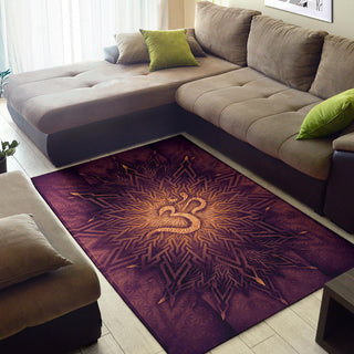 Mystical Aum Chakra Mandala - Amethyst | Rug | Mandalazed