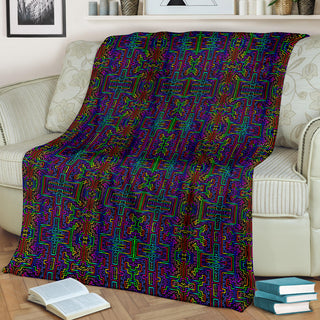 Prismatic Overlay | Micro Fleece Blanket | Hakan Hisim