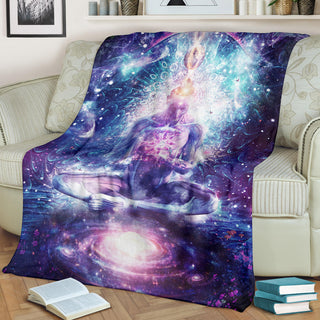On The Edge of Harmony | Premium Microfleece Blanket | Cameron Gray