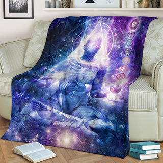 Mind of Light | Premium Microfleece Blanket | Cameron Gray