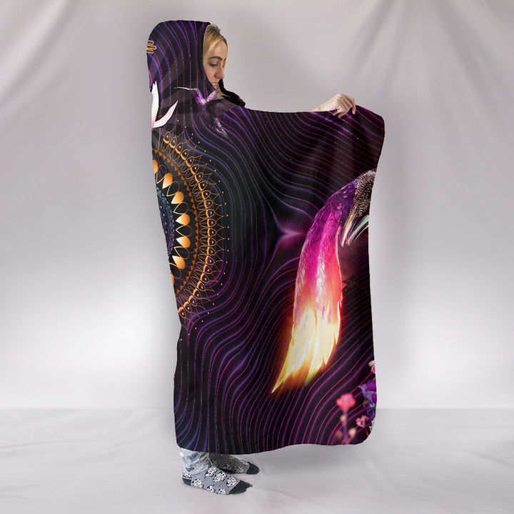Humming || Hooded Blanket by Cosmic Shiva