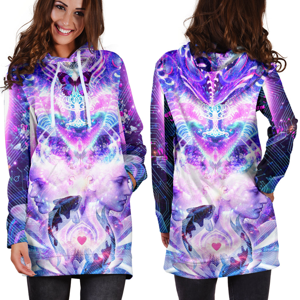 Quest For Mindfulness - Womens Hoodie Dress | Cameron Gray
