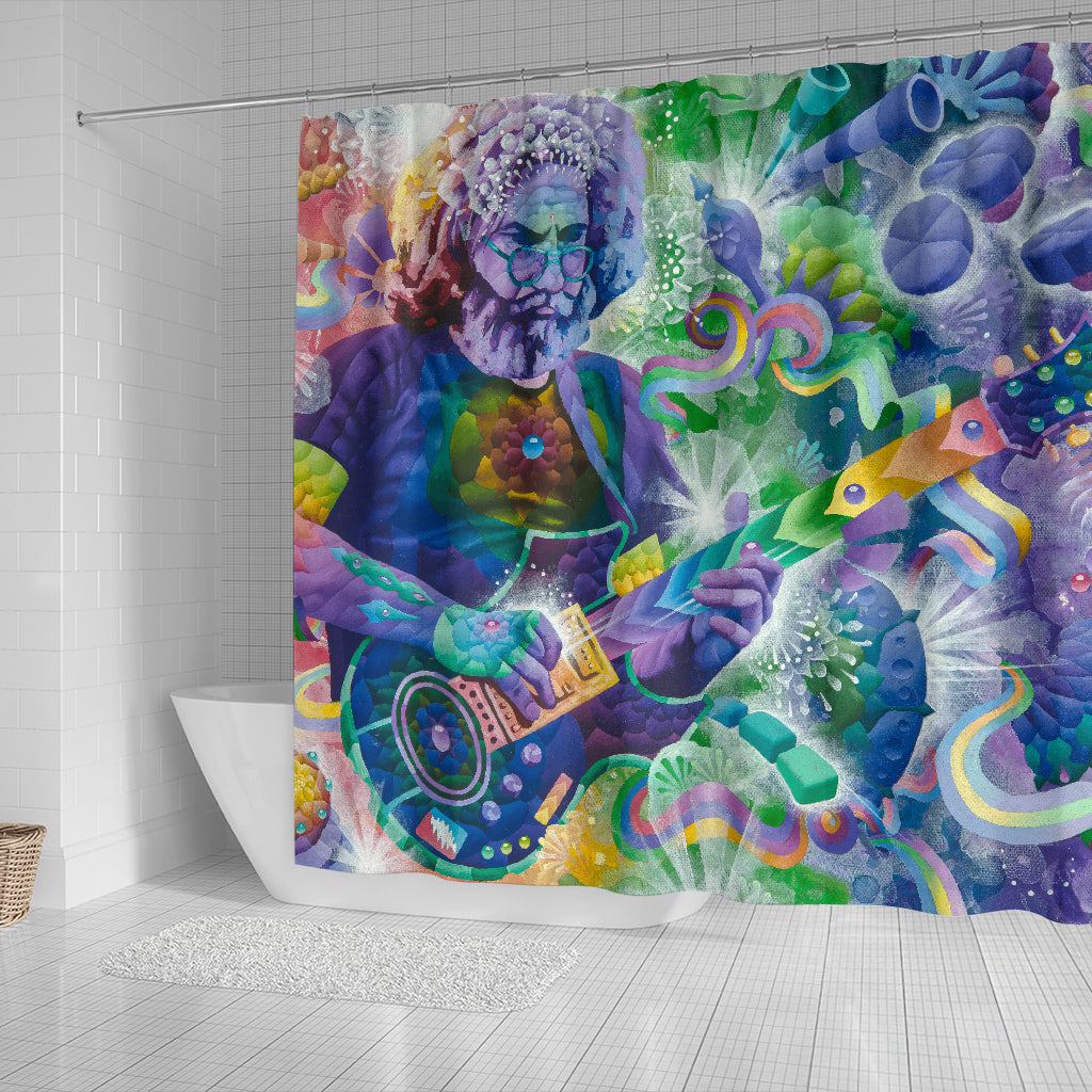 Captain Trips Shower Curtain | Dylan Thomas Brooks