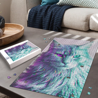 Magenta Hexagon Pattern | Jigsaw Puzzle | Hubert Solczynski