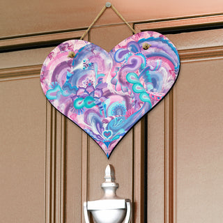 Blooming Heart Hanging Door Sign | Dylan Thomas Brooks