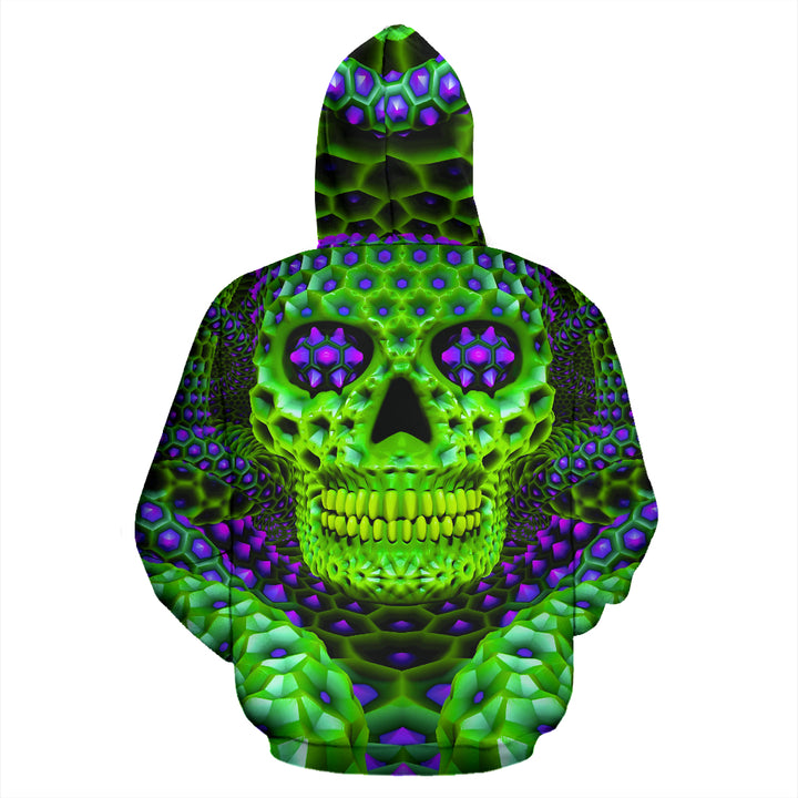 Green Skull | Hoodie | Psypepper