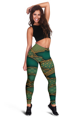 Wavy Grid | Leggings | Mandalazed