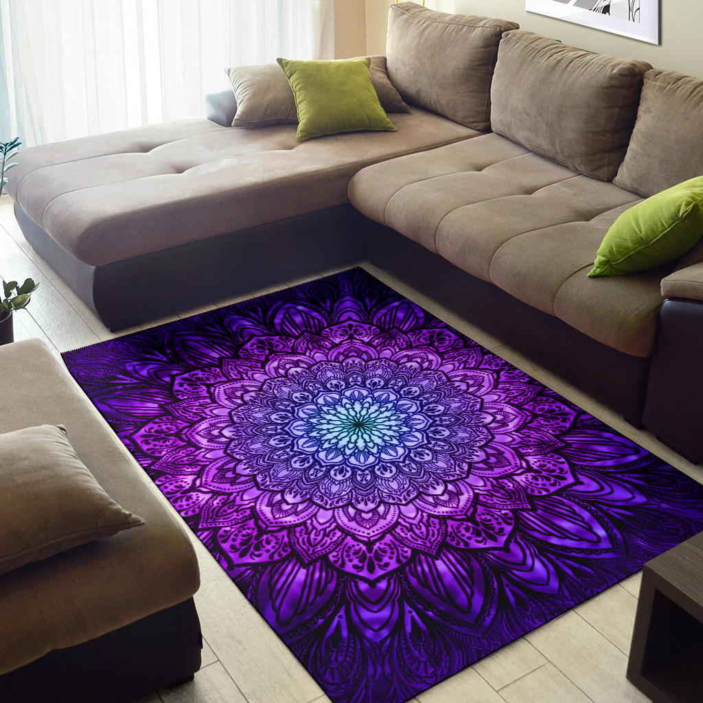 Purple Ornate Mandala | Rug | Yantrart Design