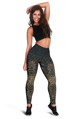 Elements of Sacred Geometry - Earth | Leggings | Mandalazed