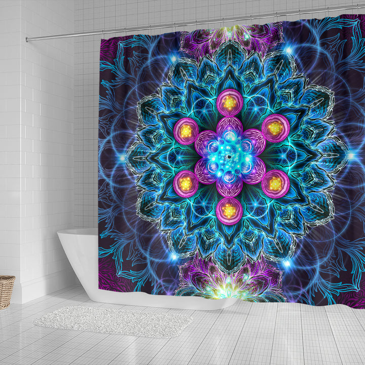 Platonic Cosmos Shower Curtain | Yantrart