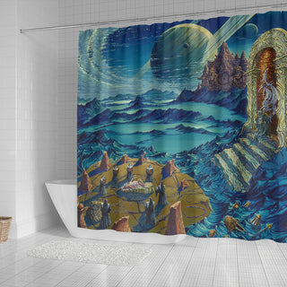 Poledectus Band Shower Curtain | Marcelo Germana