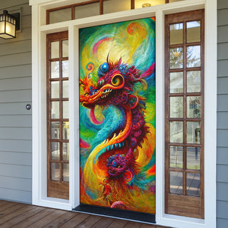 New Years Dragon Bouquet 2 Door Sock | Michael Garfield