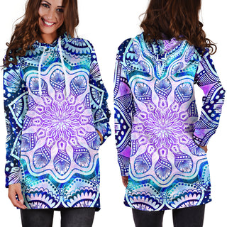Womens Mandala Hoodie Dress | Cameron Gray