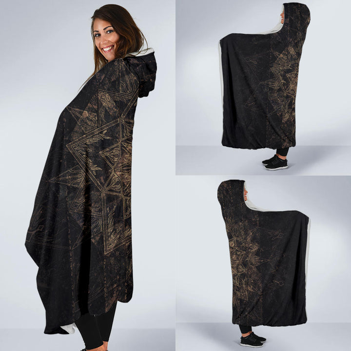 Witchcraft Star Mandala | Hooded Blanket | Mandalazed