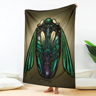Steampunk Cicada Blanket | Michael Garfield