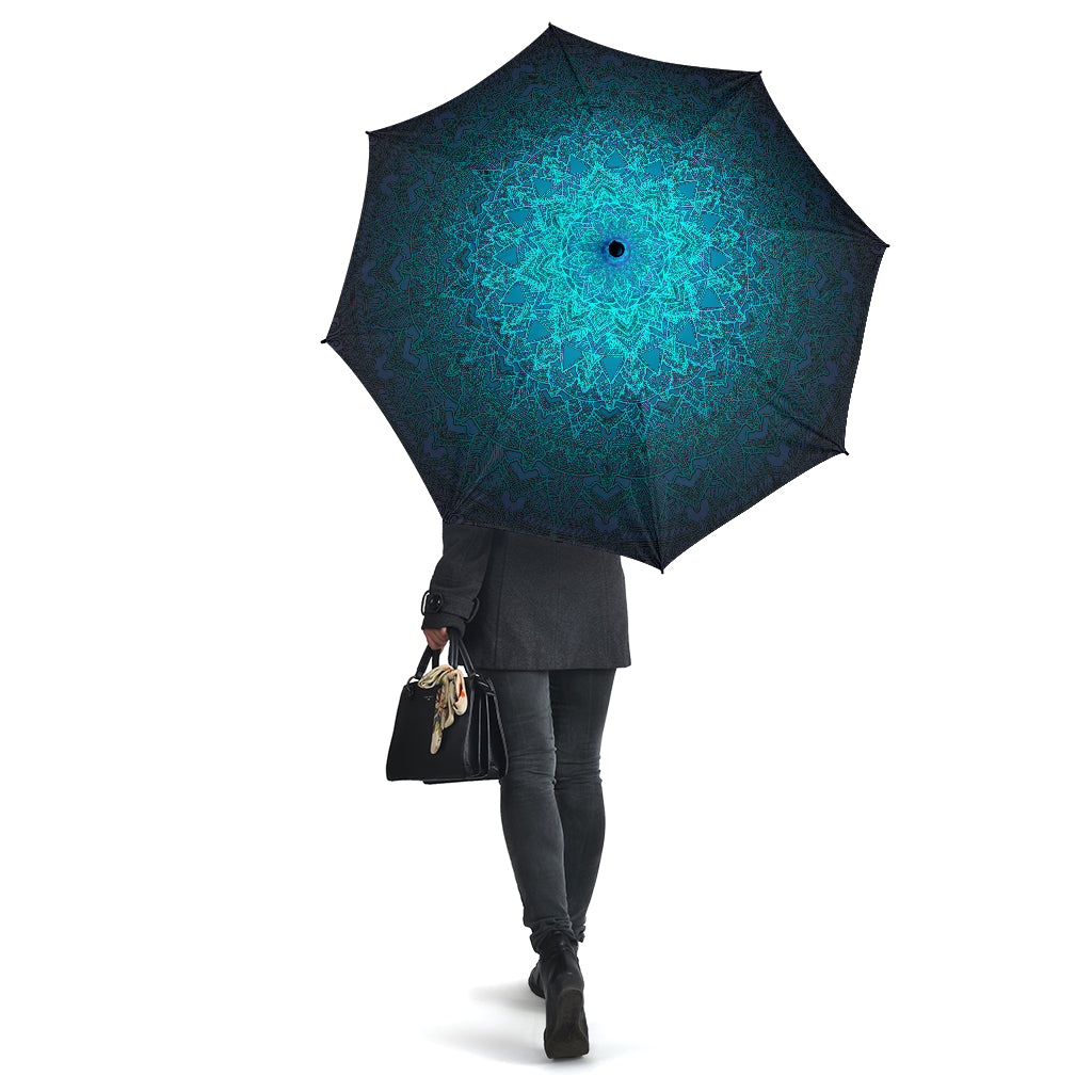 blue mandala umbrella | Cameron Gray