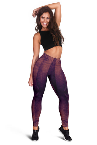 Mystical Aum Chakra Mandala - Amethyst | Leggings | Mandalazed