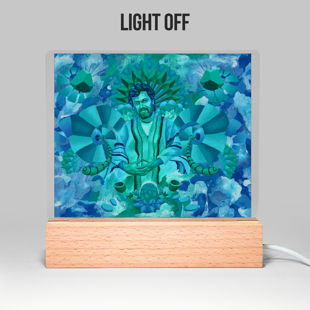 Terence McKenna Light Up Acrylic Sign | Dylan Thomas Brooks