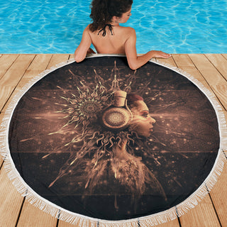 Endless Power of Music Mandala | Beach Blanket | Mandalazed