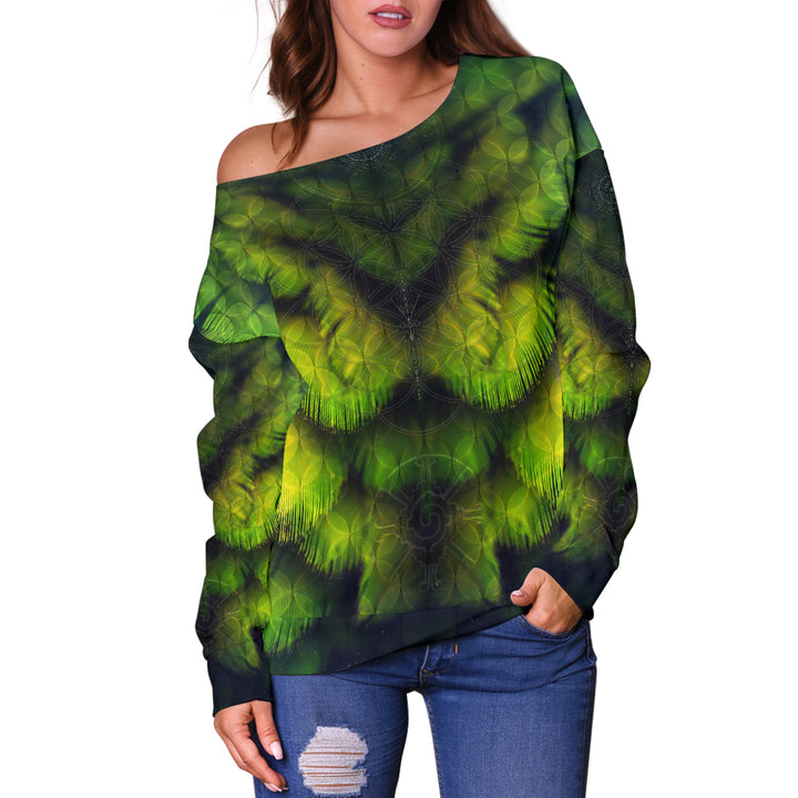 Amazona || Off Shoulder Sweater || by Cosmic Shiva