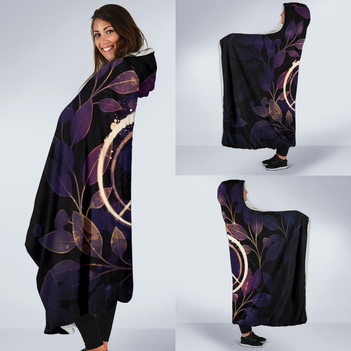 Peace with Leaves | Hooded Blanket | Mandalazed