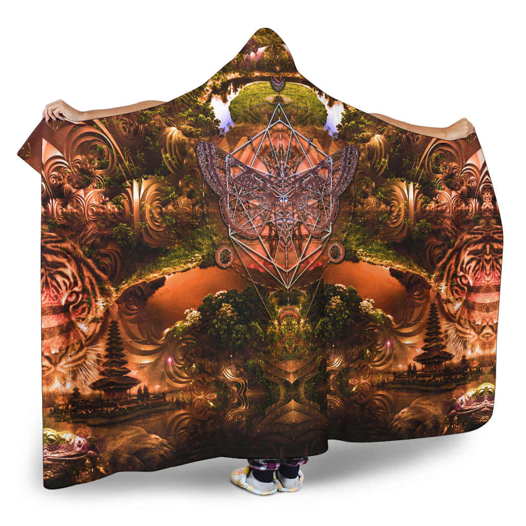 ShamanicTale | Hooded Blanket by Cosmic Shiva