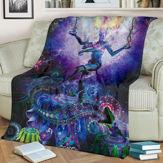 Serpentine Apotheosis (Dancing Shiva) | Micro Fleece Blanket | Hakan Hisim