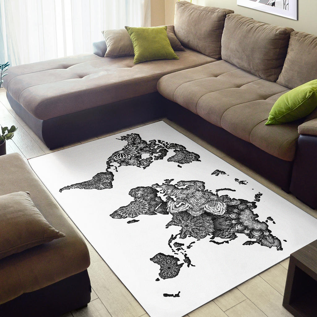 ORNATE WORLD MAP | RUG | YANTRART