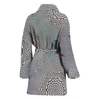 Primordial Glitch | Women's Bath Robe | Makroverset