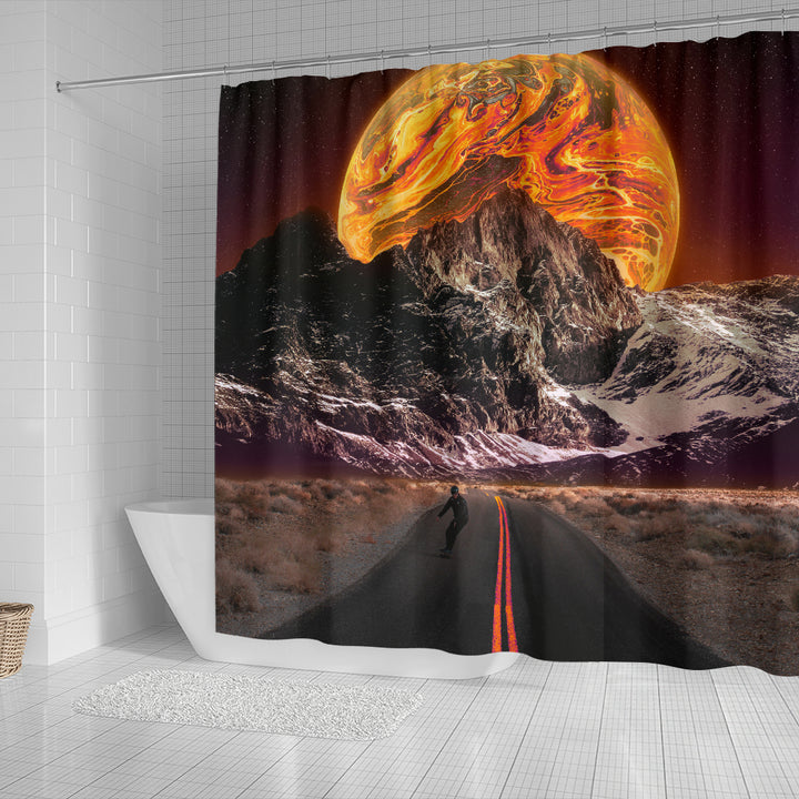 Under The Sun Shower Curtain | Geoglyser