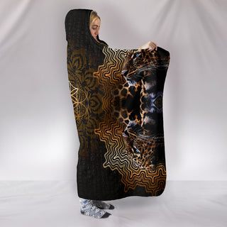 Nefertiti Lotus || Hooded Blanket by Cosmic Shiva