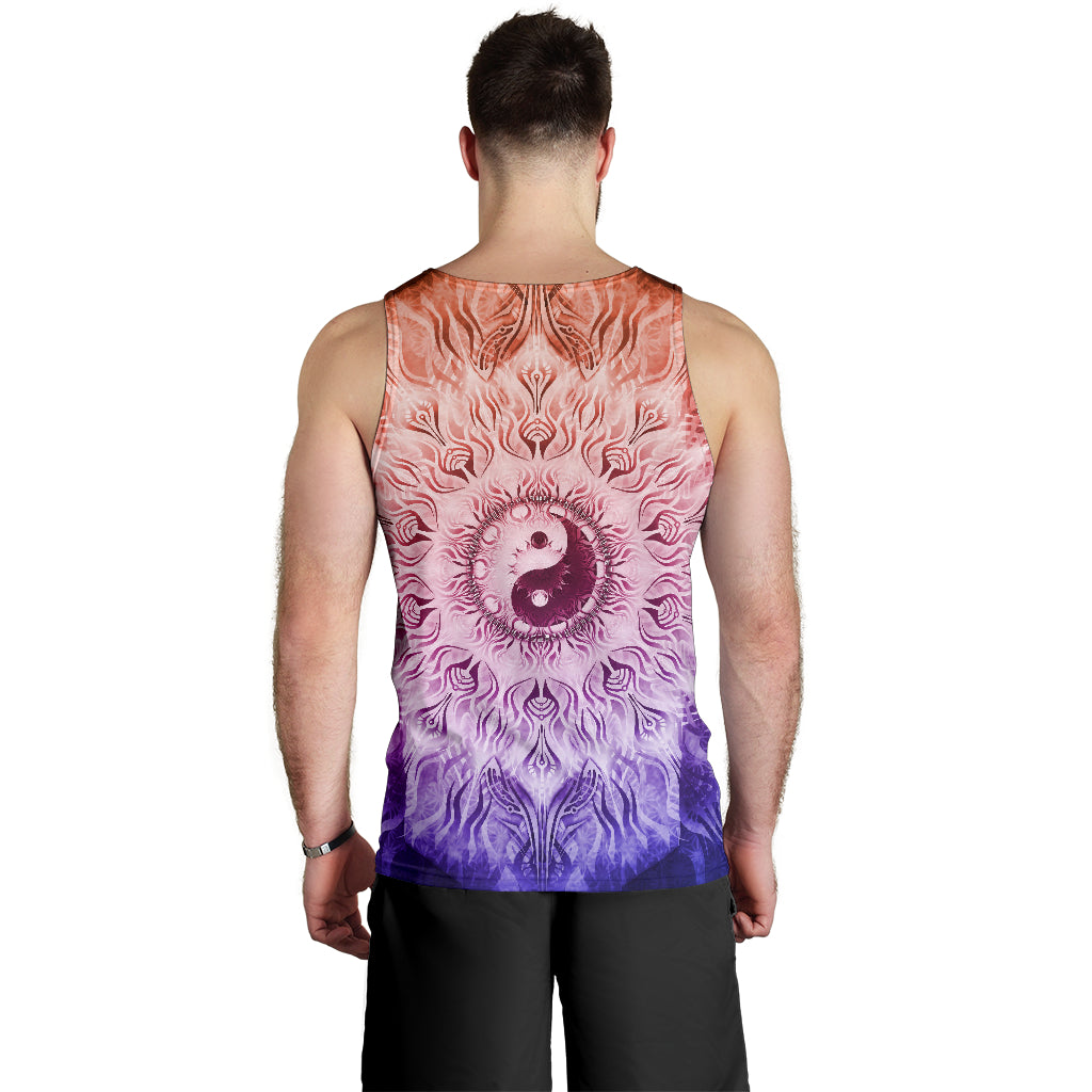 Fractalized Rainbow Yin & Yang Mandala | Tank Top | Mandalazed