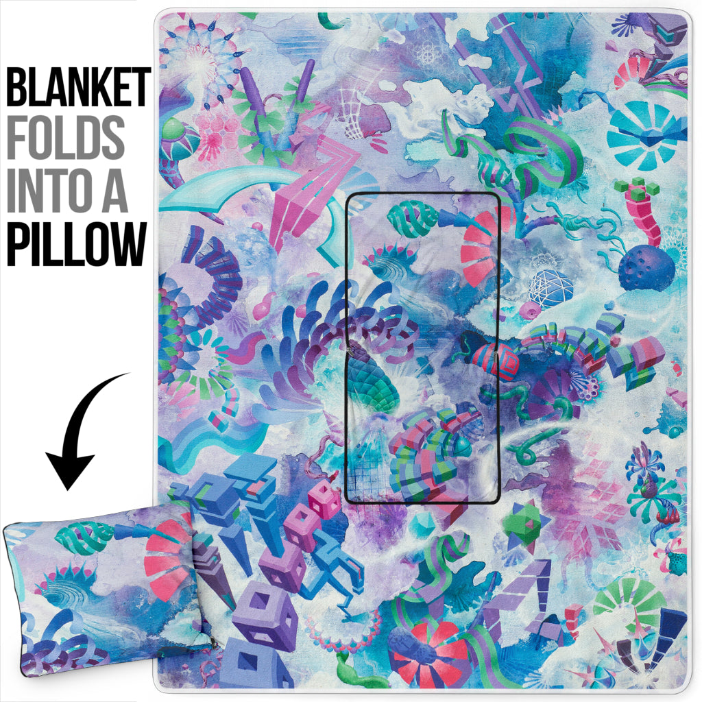 Garden of the Pinecone Pillow Blanket | Dylan Thomas Brooks