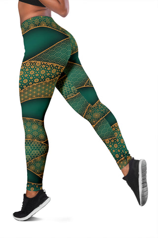 Wavy Grid | Leggings | Mandalazed