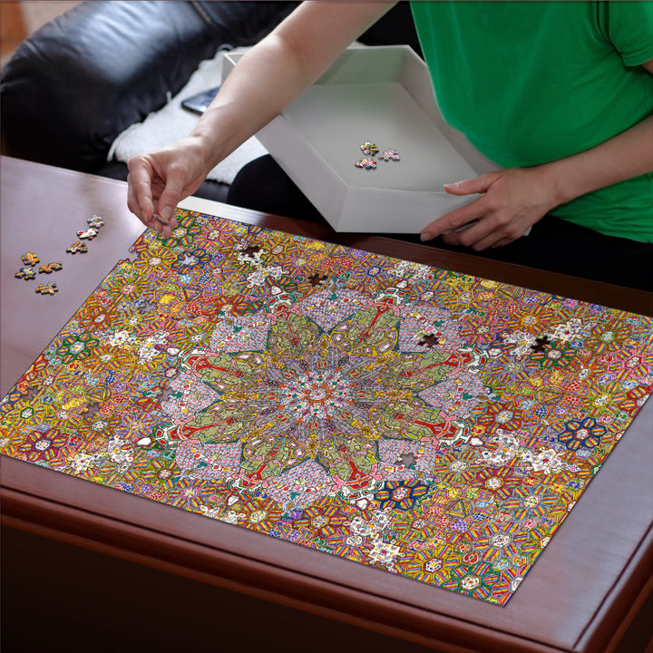 Star Mandala | 500/1000 Pieces Puzzle | Lachlan Wardlaw