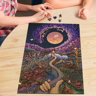 The Girl with the Paper Kite | Wooden Jigsaw Puzzle | James Fletcher