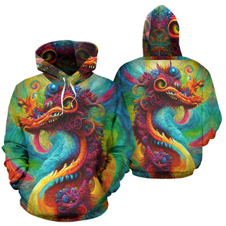 New Years Dragon Bouquet HOODIE | Michael Garfield