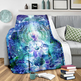Observers Of The Sky | Premium Microfleece Blanket | Cameron Gray