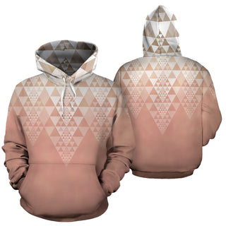 Fractal Triangles - Foxy Orange | Hoodie | Mandalazed
