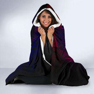 Flower of Life Blast - Rainbow | Hooded Blanket | Mandalazed