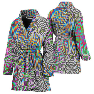 Primordial Glitch | Women's Bath Robe | Makroverset