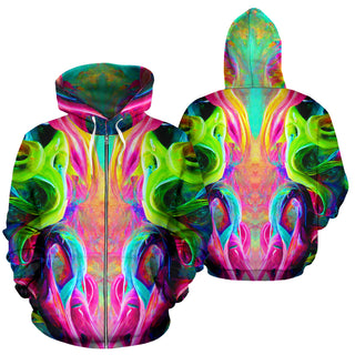Cameron Gray | Paint Splash | Zip Up Hoodie