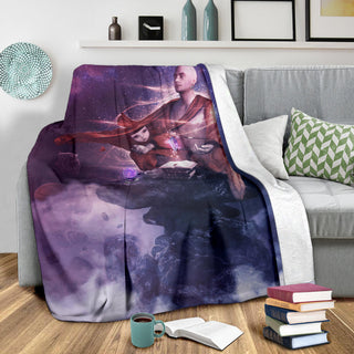 Insight Meditation | Premium Microfleece Blanket | Cameron Gray