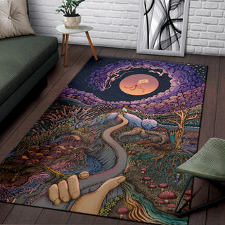 The Girl with the Paper Kite | Rug | James Fletcher