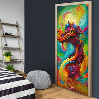 New Years Dragon Bouquet 2 Door Sock | Michael Garfield