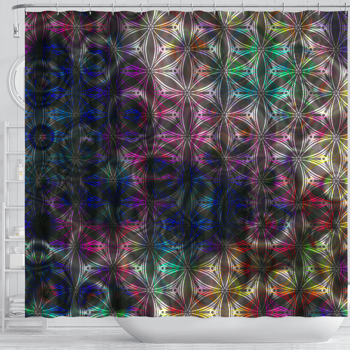 Quantum Flow Shower Curtain | Yantrart