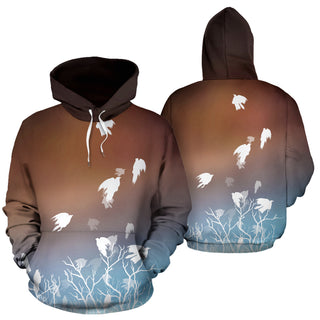 Flying Ravens - Orange | Hoodie | Mandalazed